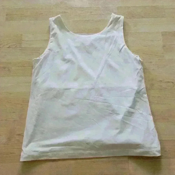 Chicos white double layer tank size 1 - Picture 2 of 7